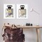 Stupell Industries Gray Gold Parfum Bottle 2 pc Framed Giclee Wall Art Set Design by Carol Robinson